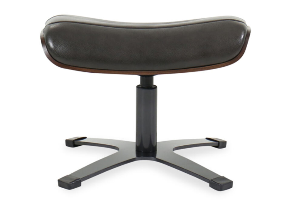 Louisiana Dark Grey Swivel Ottoman