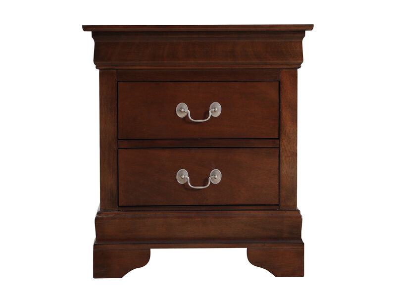 Louis Philippe 2-Drawer Nightstand (24 in. H X 22 in. W X 16 in. D)