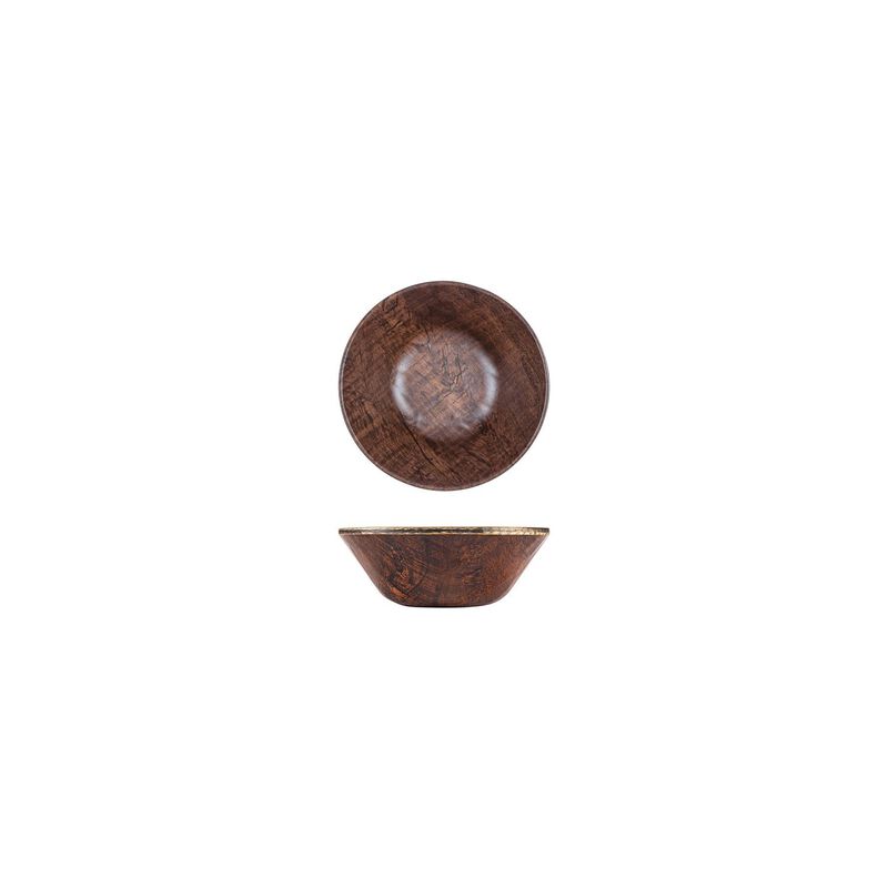 Turgla Composite dia.6" h:2.25" 17 oz. Round Brown Composite Bowl (Set of 4)