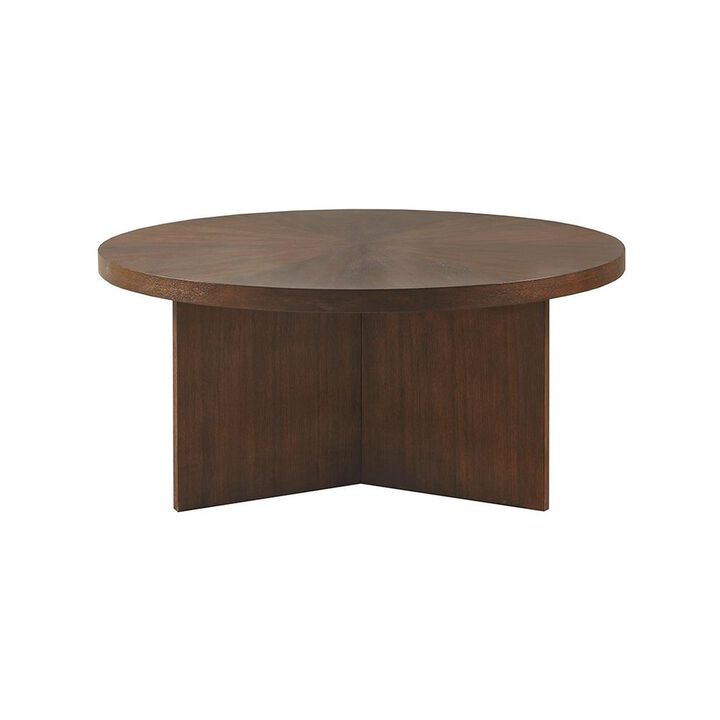 Belen Kox Sadie Walnut Starburst Coffee Table, Belen Kox