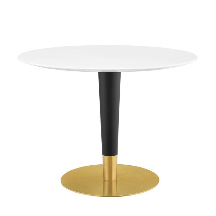 Modway - Zinque 40" Dining Table Gold White