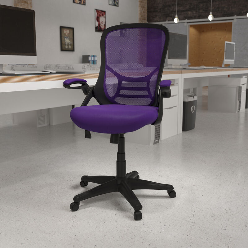 Porter High Back   Mesh Ergonomic Swivel Office Chair with Frame and Flip-up Arms