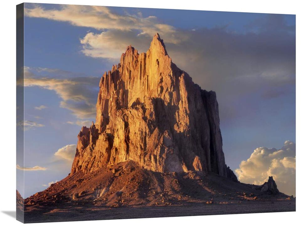 Shiprock, the basalt core of an extinct volcano, New Mexico-Canvas Art-32x24