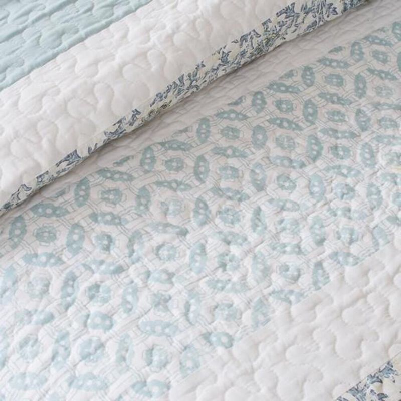 Belen Kox Dawn 6 Piece Cottage Percale Coverlet Set, Belen Kox