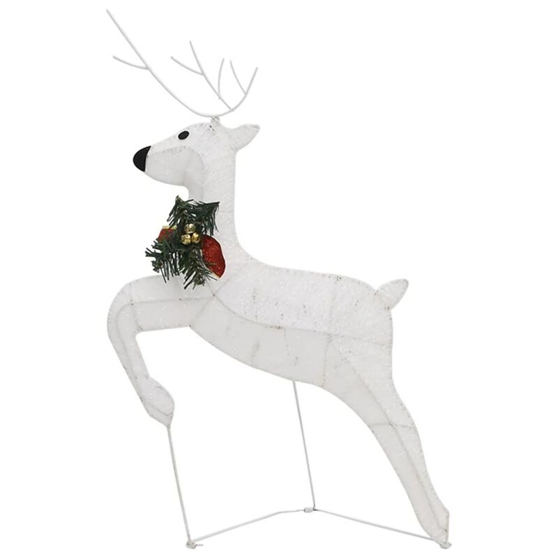 Garden 6pc Reindeer Christmas Decoration Set, 120 LEDs, Cool White - Benzara