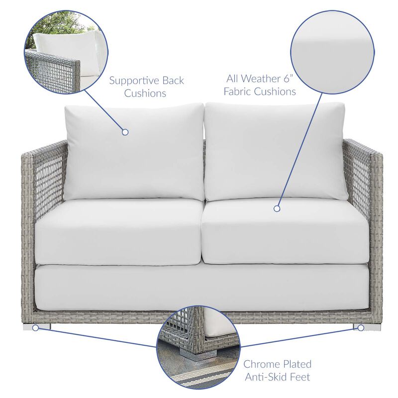 Modway - Aura Outdoor Patio Wicker Rattan Loveseat