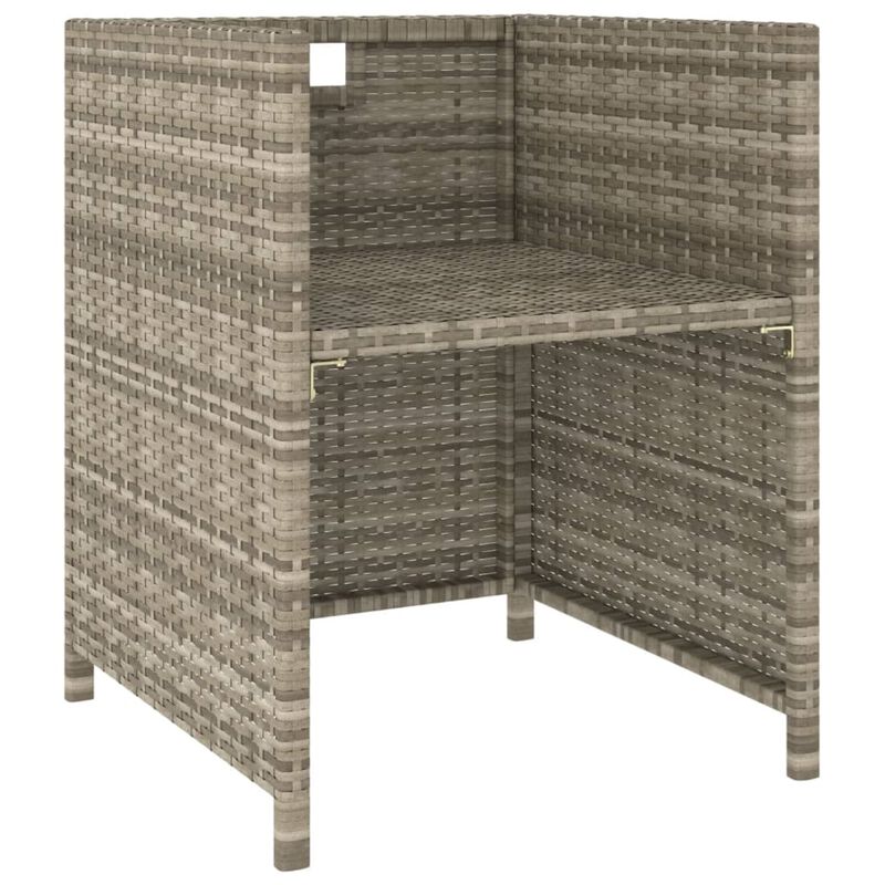 vidaXL 6 Piece Outdoor Dining Set with Cushions Poly Rattan Beige
