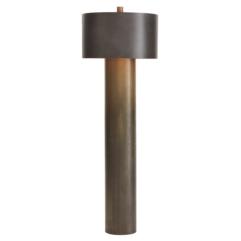 Tortoise Drum Floor Lamp