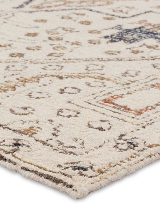 Cardamom Dahir White 5' x 8' Rug