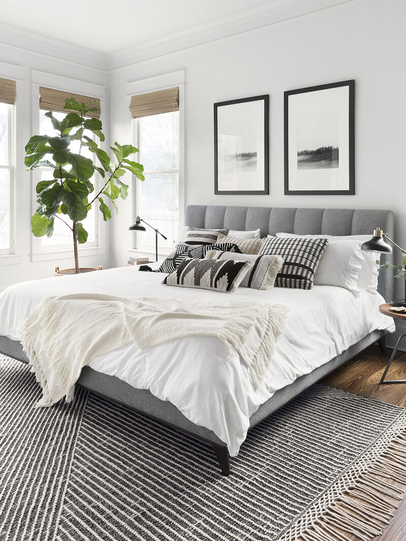Newton NET01 Charcoal/Ivory 3'6" x 5'6" Rug