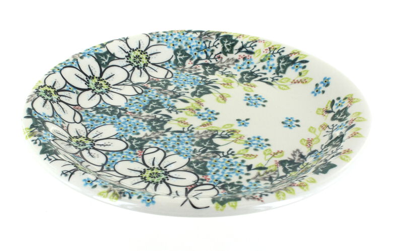 Blue Rose Polish Pottery Ariel Dinner Plate