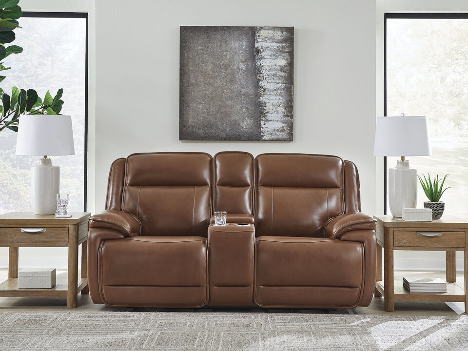 Healy Pier Power Recline Loveseat W/Console