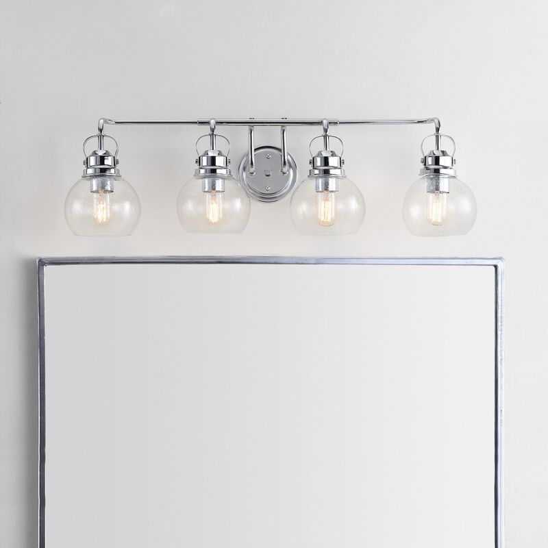Shirley Metal Bubbled Glass Vanity Light
