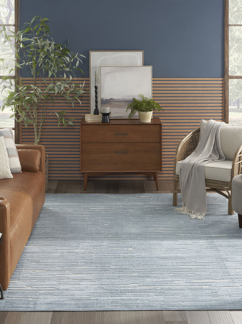 Care Free CAF04 Blue 7'10" x 9'10" Rug