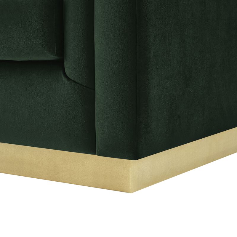 Inspired Home Eila Velvet Club Chair