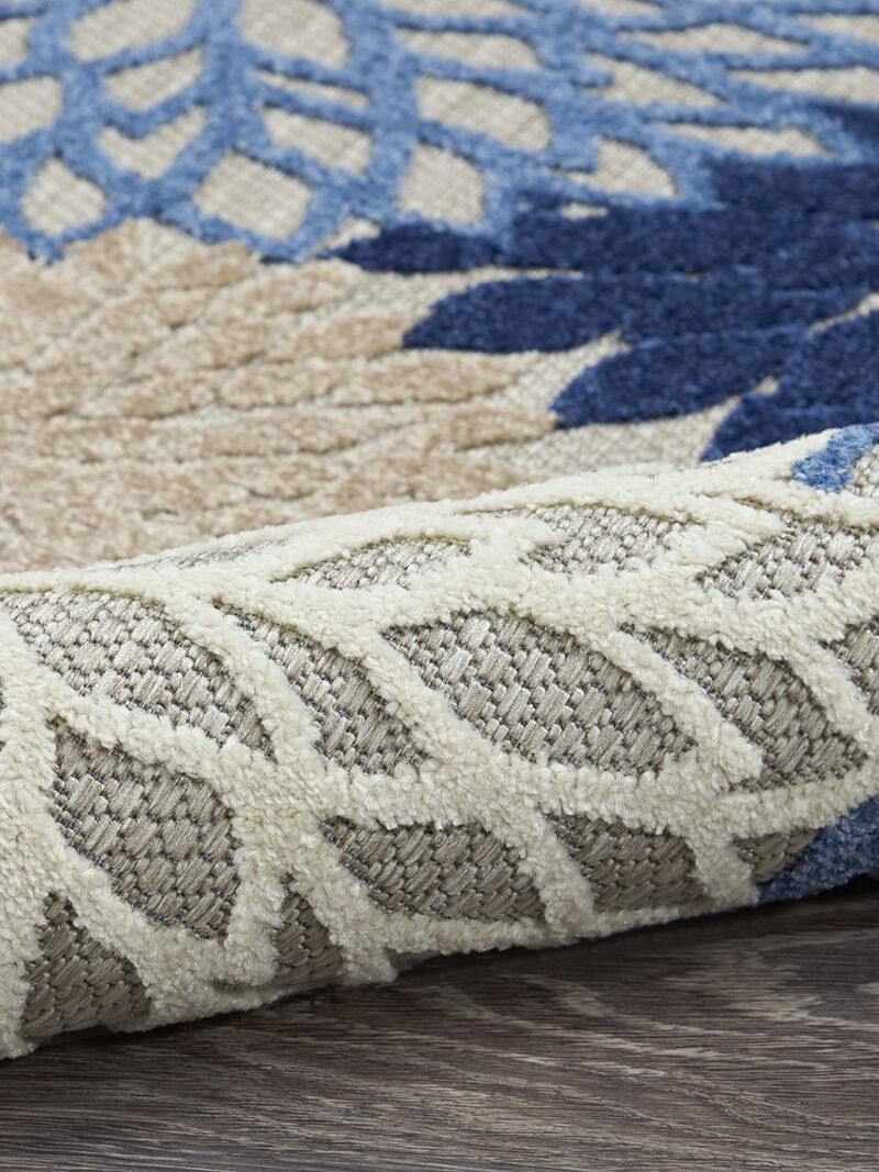 Aloha ALH05 Blue/Multicolor 9' x 12' Rug