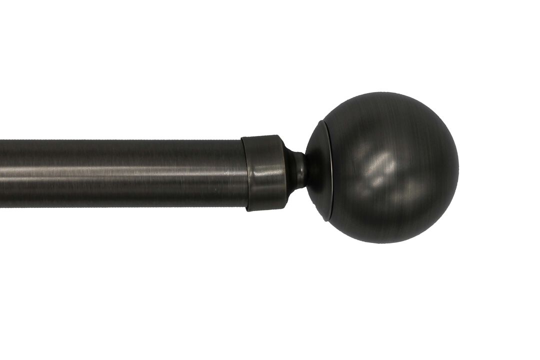 Linen Avenue Ball Double Window Curtain Rod Set