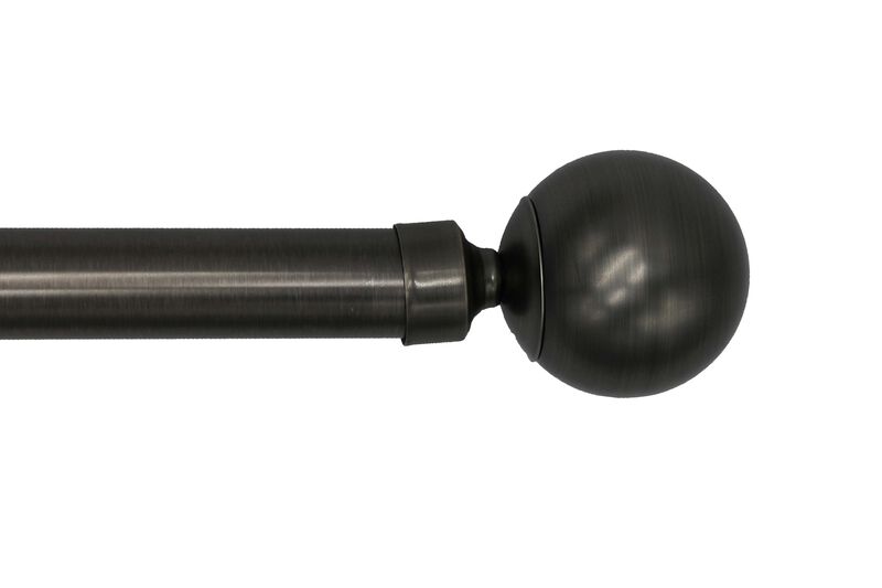 Linen Avenue Ball Double Window Curtain Rod Set