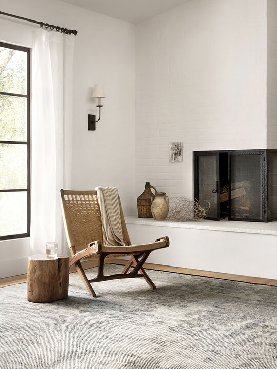 Sumi SUM02 Neutral/Black 6' x 9' Rug