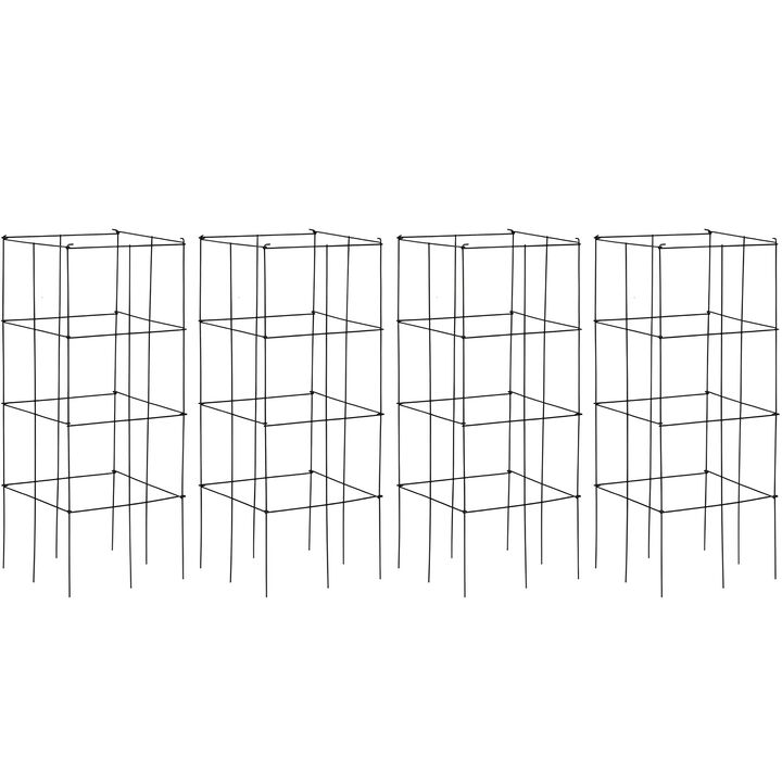 4 Pack Garden Trellis for Climbing Plants for Flower Vegetable