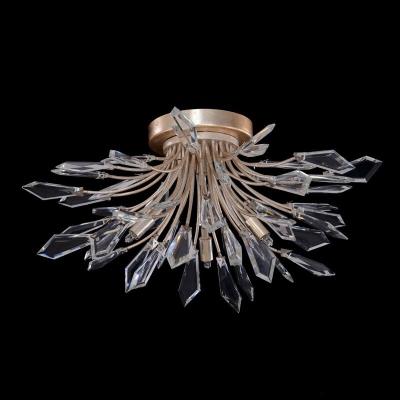 Kōtta Four-Light Cut-Crystal Flush Mount