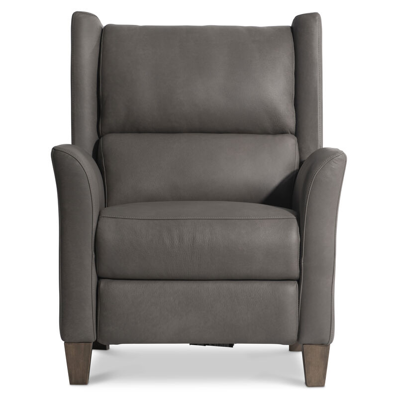Weller Leather Power Motion Chair in Gray