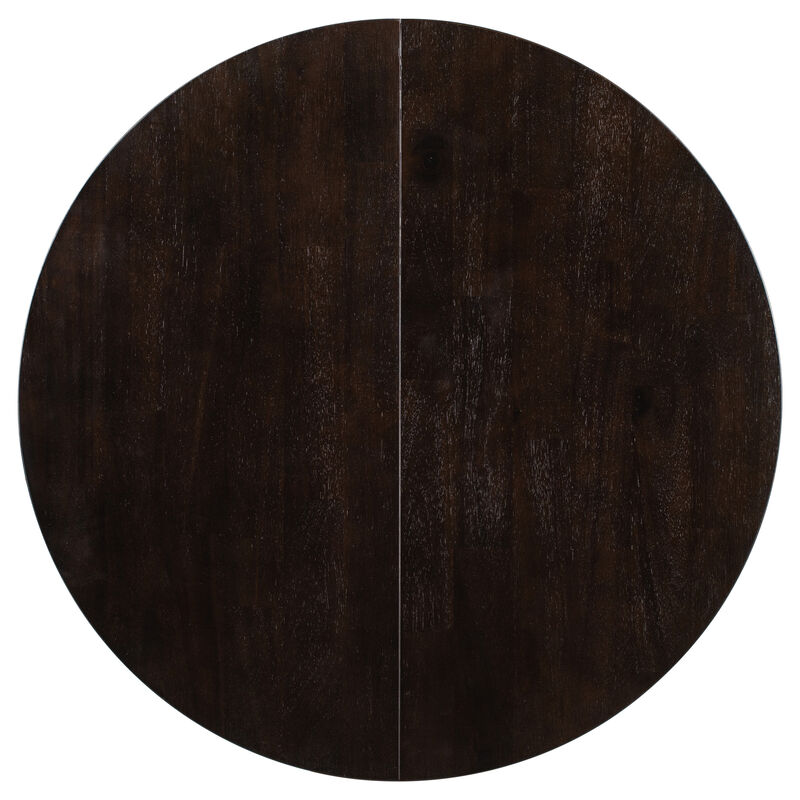 Merax Farmhouse Round Extendable Dining Table