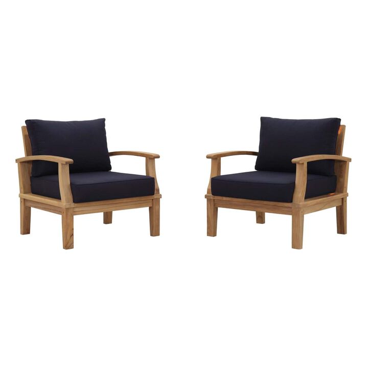 Marina Teak Wood Outdoor Patio Furniture Sofa Sectional Set - Luxury and Comfort for Your Outdoor Space