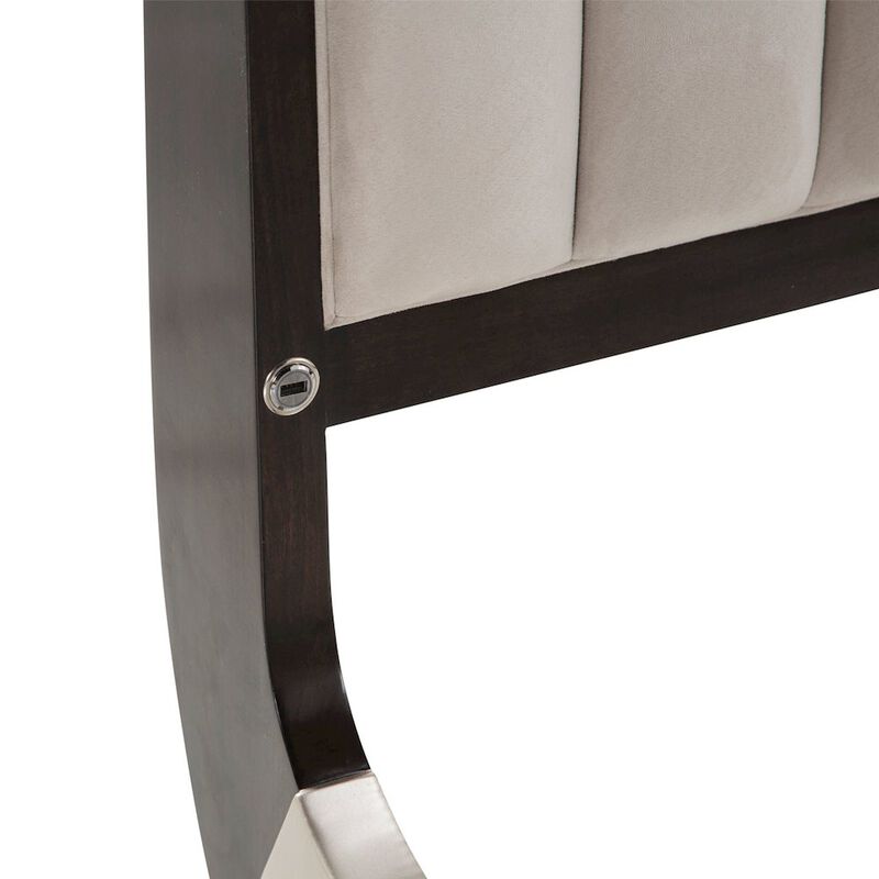 Michael Amini Paris Chic Cal. King Sleigh Bed - Espresso