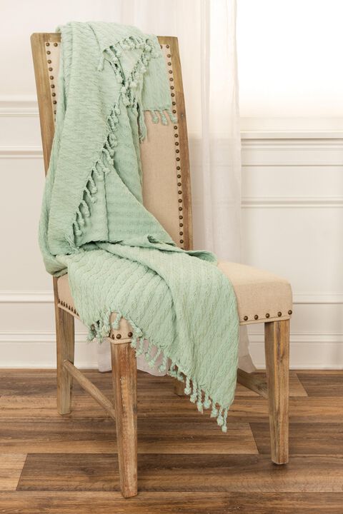 Aqua 50" x 60" Throw Blanket