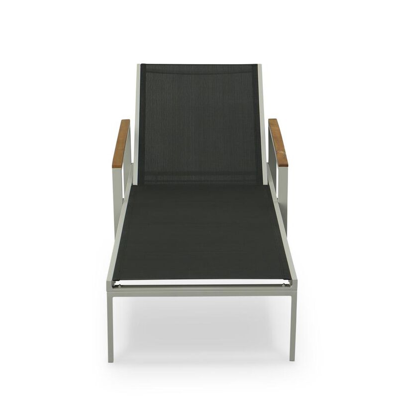 Carolina Living Braylee Reclining Chaise Lounge - Black