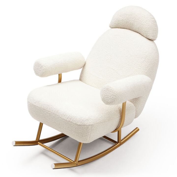 Sherpa Nursery Rocking Chair for Baby and Kids