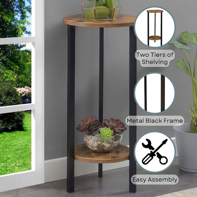 Convenience Concepts Graystone 31 inch 2 Tier Plant Stand