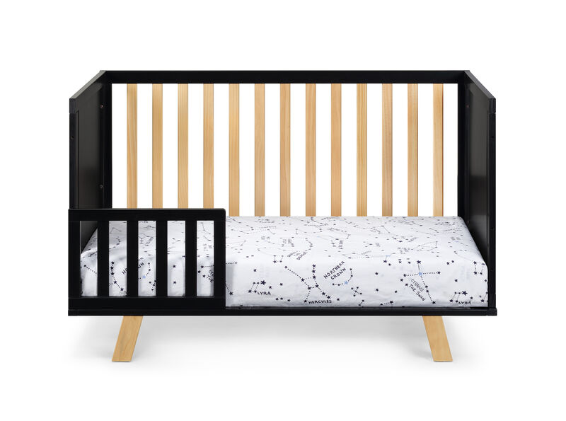 Suite Bebe Livia 3-in-1 Convertible Crib Black/Natural