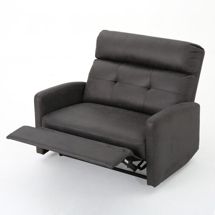 Merax  Tufted Recliner Loveseat Sofa Chair