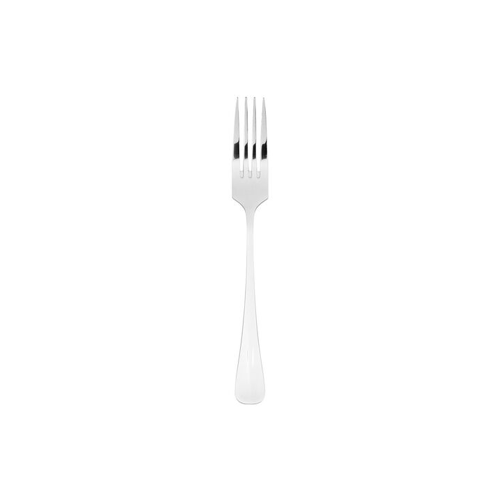 Flatware Eco Baguette 7.25"  Silver Stainless Steel Dessert Fork 18/0 (Set of 12)