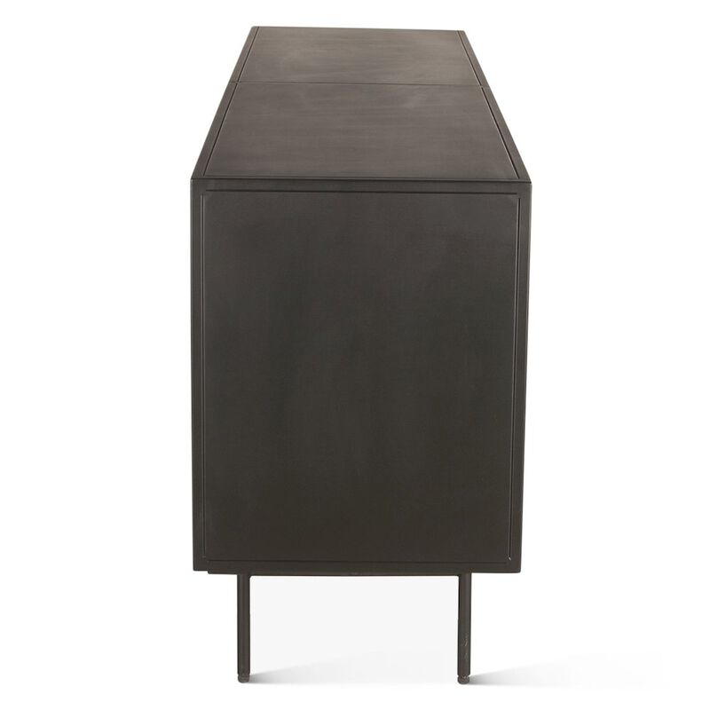 World Interiors St. George 72 Sideboard in Oxidized Black
