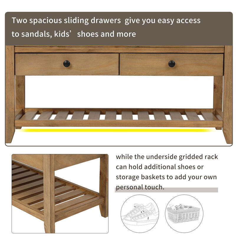 Merax Multipurpose Entryway Storage Bench