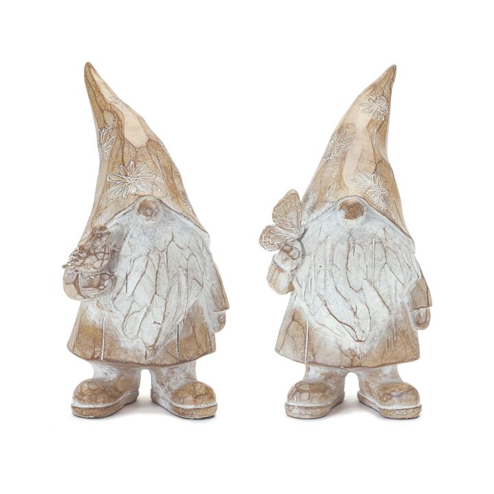 Gnome Figurine Decorative Garden or Home Decor Accent (Set of 2)