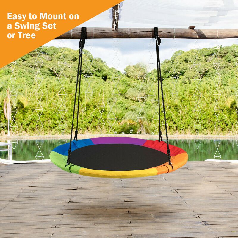 Flying Saucer Tree Swing Outdoor Play for Kids