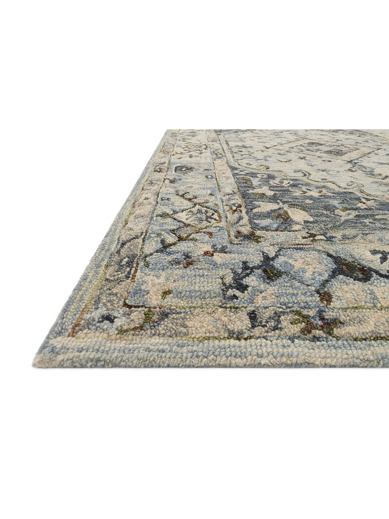 Beatty BEA01 Light Blue/Blue 3'6" x 5'6" Rug