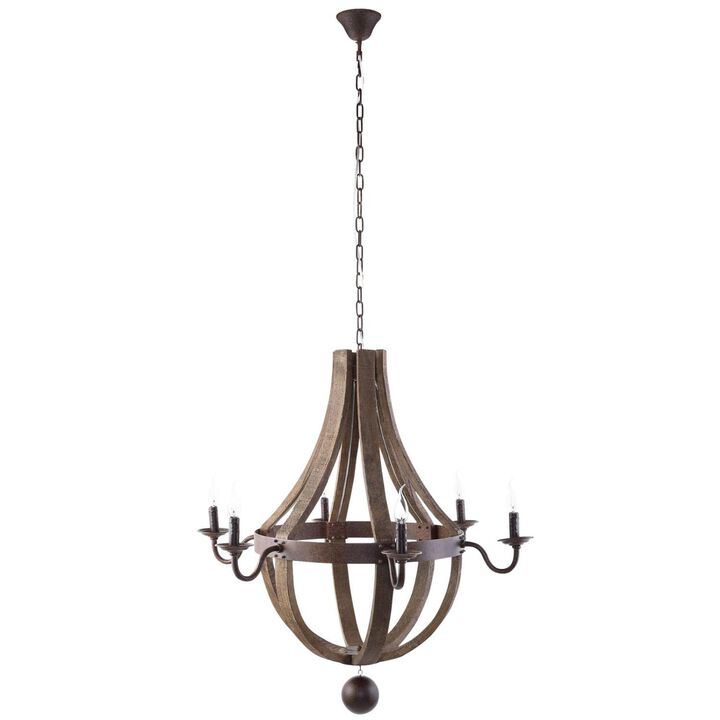 Modway EEI-1570 Ballista Chandelier, 36" x 36" x 38", Antique Brass