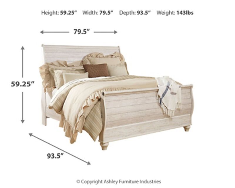 Willowton King Sleigh Bed