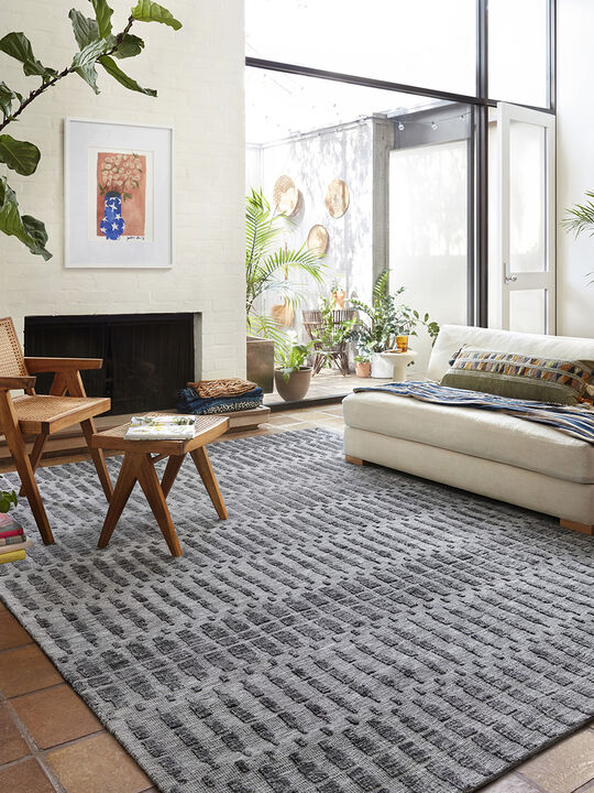 Yeshaia YES05 Grey/Charcoal 7'9" x 9'9" Rug
