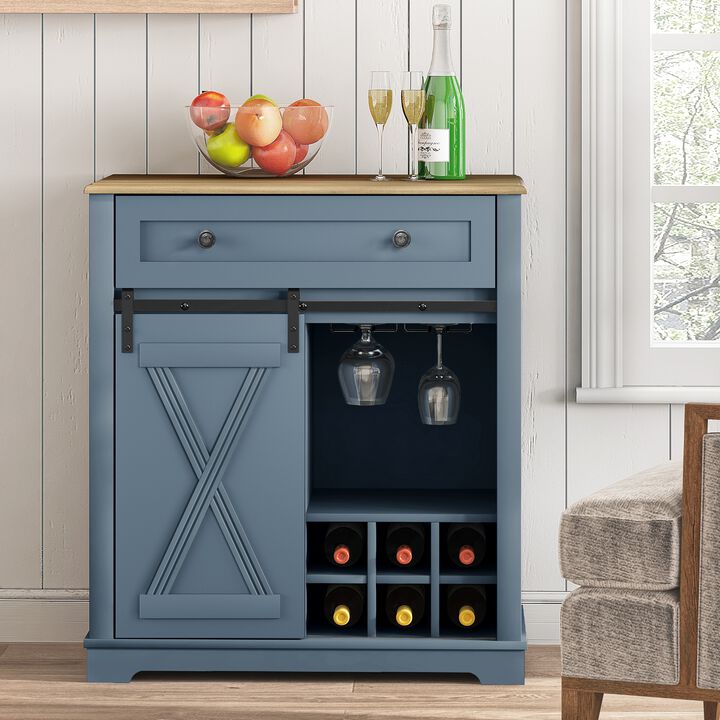 FESTIVO Chic Wine Cabinet with Glass Holder & Wine Rack