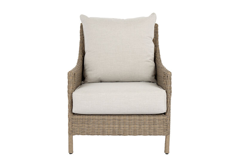 Ibiza Club Chair in Cast Silver, No Welt