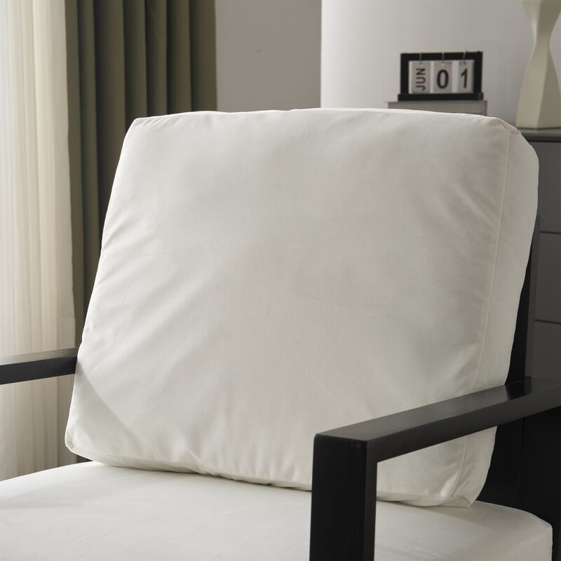 Merax Accent Armchair with Gold Metal Legs