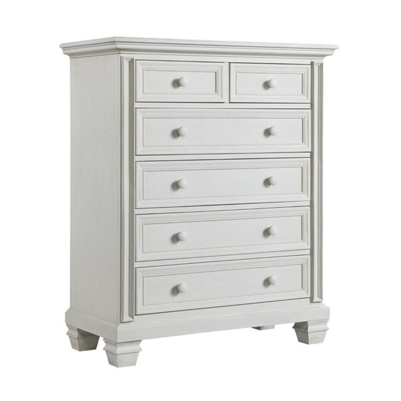 Soho Baby Richmond 6 Dr Chest Oyster White