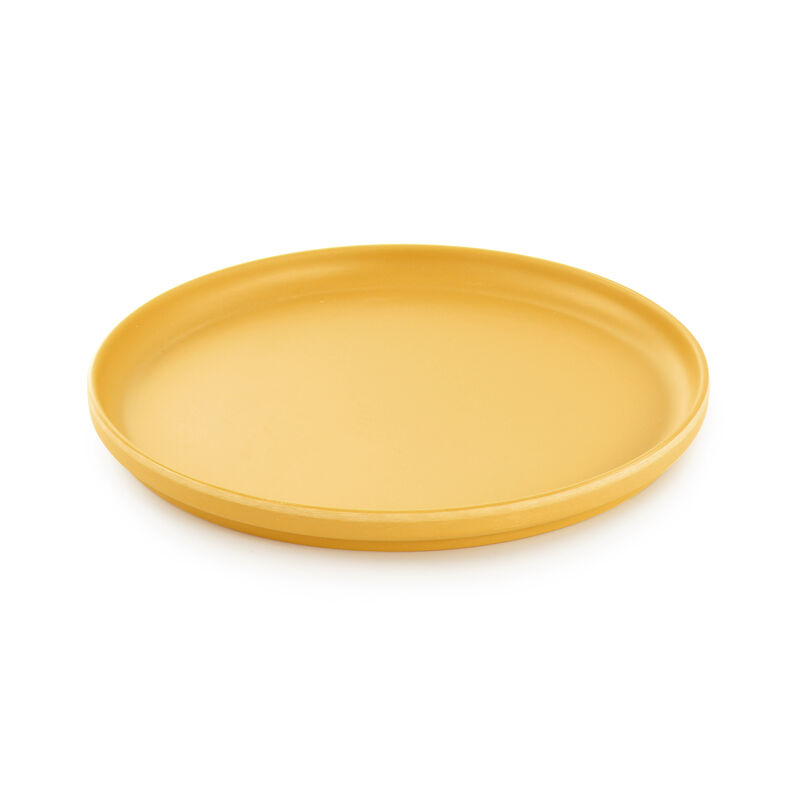 Gibson Home Canyon Crest 12 Piece Round Melamine Dinnerware Set in Yellow