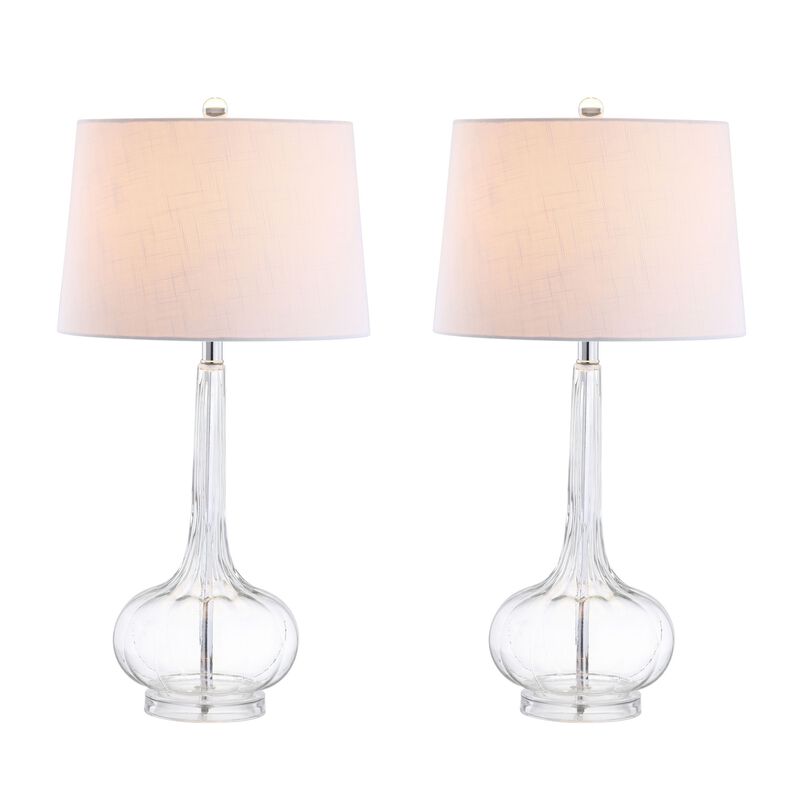 Bette Glass Teardrop LED Table Lamp (Set of 2)